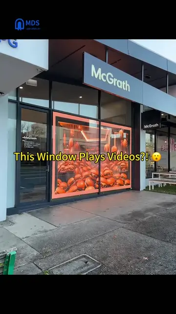 Your window just got a promotion.#transparentled #transparentdisplay #windowdisp