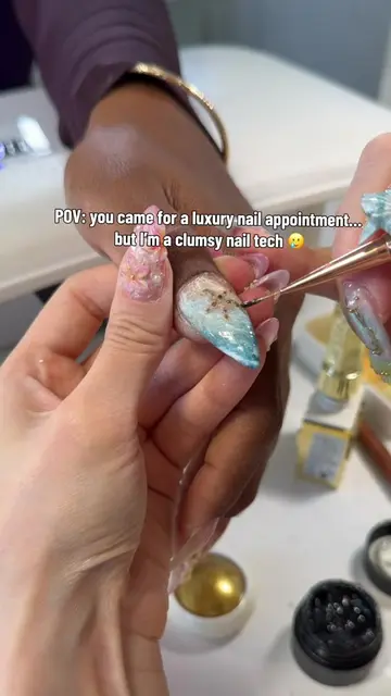 Please tell me I’m not the only nail tech who’s done this… 😭 #nailtech #nailtec