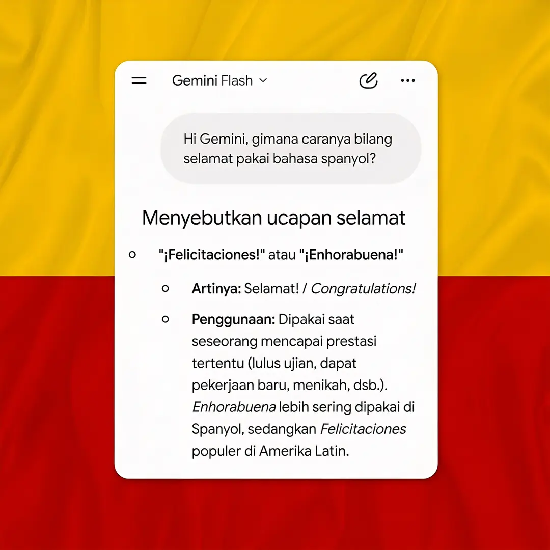 Semuanya ucapin ¡Felicitaciones! 🇪🇸🔥 #GoogleGemini 