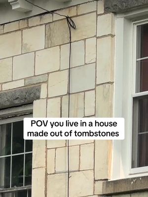 The famous Tombstone House of Petersburg.  The building was constructed in 1934 