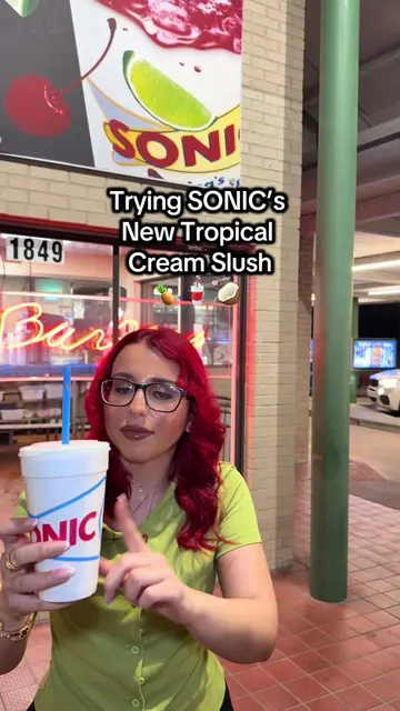 I’m obsessed with Sonic’s new tropical cream slush 🍍@SONIC Drive-In #sonicpartn