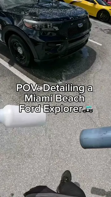 Restoring this Miami Beach Ford Explorer was fun #carwash #cardetailing #detaili