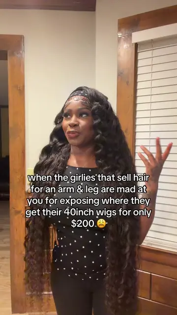 the 🔗 to this wig is in my bio under “Preplucked 40” DW Vendor” #wigtok #40inch