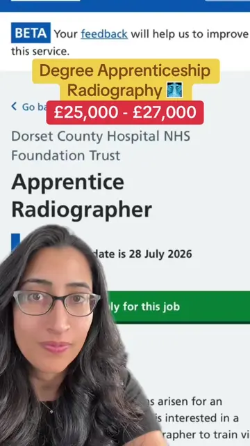 🚨 You can’t miss this! A Diagnostic Radiography Apprenticeship has just opened 