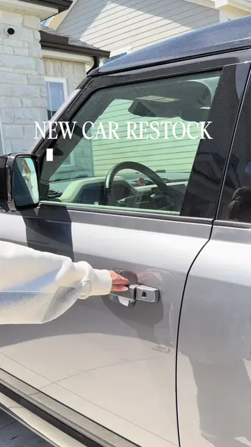 New car restock #carrestock #asmr #carorganization #caressentials #restock 