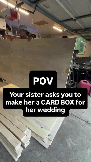 Check out this wedding card box I made for my sister’s wedding! 💍 #weddingdecor