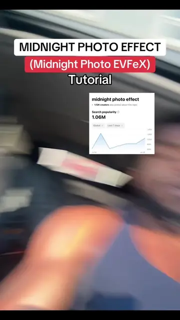 Midnight Photo Effect Tutorial📖 #midnightphotoeffect #tiktokeffect #photoeffect