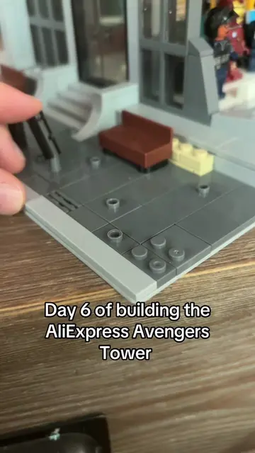 Day 6 of building the AliExpress LEGO Avengers Tower! #lego #marvel 