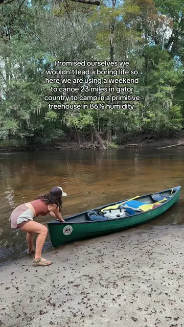 Paddle 23 miles in the southern heat in the same river that gators and snakes li