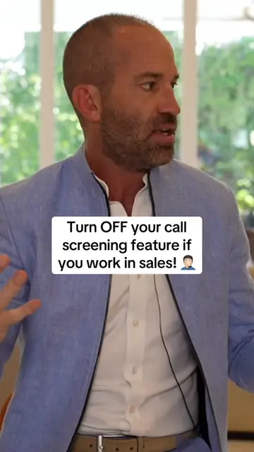 Turn OFF your call screening feature if you work in sales! 🤦🏻‍♂️