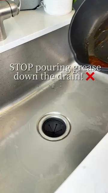 A simple kitchen habit that can save your drains. ✨ #cleaningtips #kitchenhack #