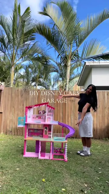 The boy version of a barbie dream house for a cars obsessed boy!! 🏁 #barbiedrea