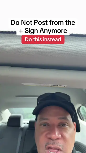 Stop posting from the plus, sign and do this instead. TikToR has given Us• creat