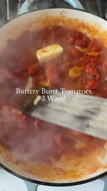 If you have cherry tomatoes sitting on your counter, make this ASAP!!! I teamed 