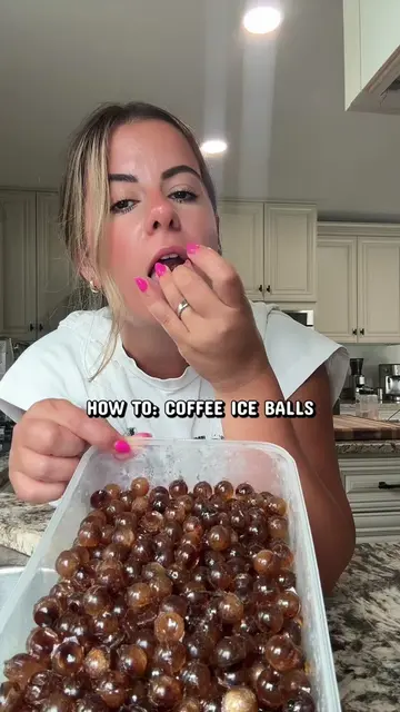 If you hate water down coffee, then these coffee ice balls are a must in your ic