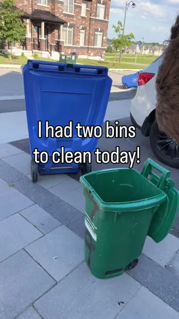 Two bins to clean today! We had the nicest customers!  Great day! ☀️ #CleanTok  