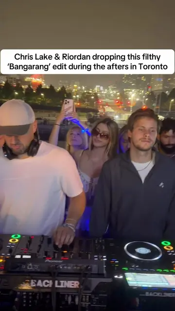 @chrislake & @Riordan dropping a filthy ‘Bangarang’ edit during the afters in To