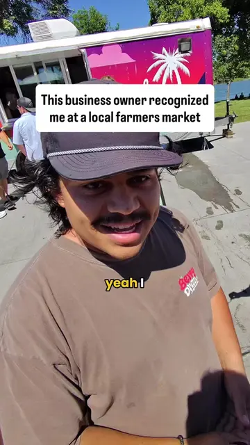 This business owner recognized me at a local farmers market #business #businessi