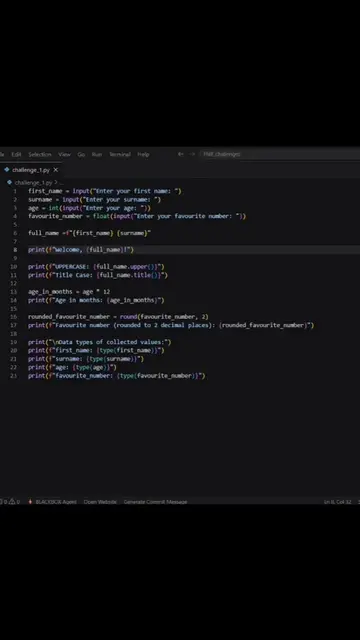 FNB CHALLENGE 1 PYHTON CODE BREAKDOWN📚💻💪 @App of the Year  This is a series o