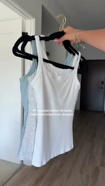 the perfect basic cotton rib tanks 🔗in my storefront under my 'FP inspired' lis