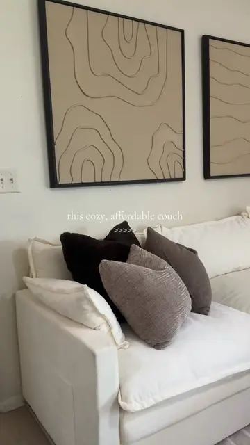 this cozy couch was the perfect addition my brothers condo. it is affordable & s