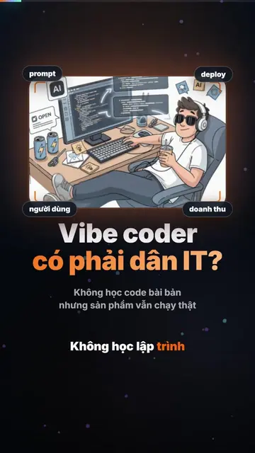 Không biết code nhưng dùng AI làm ra sản phẩm có doanh thu — có tính là dân IT k