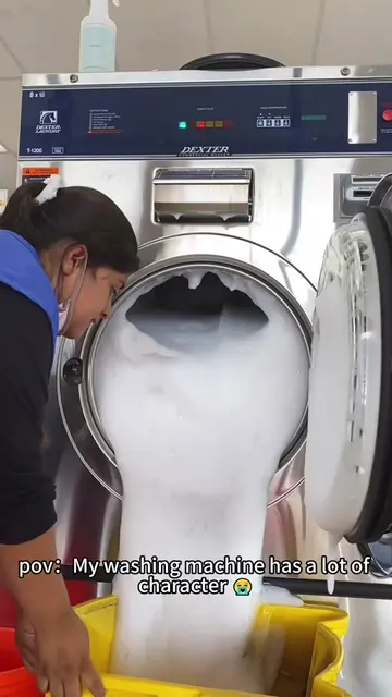 My washing machine has a lot of character💥🤣#funny #fyp #funnyvideo #washing #v