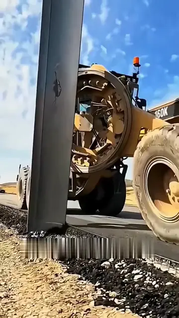 The secret 360° blade that builds our highways #buldozer #excavatoroperator #hea