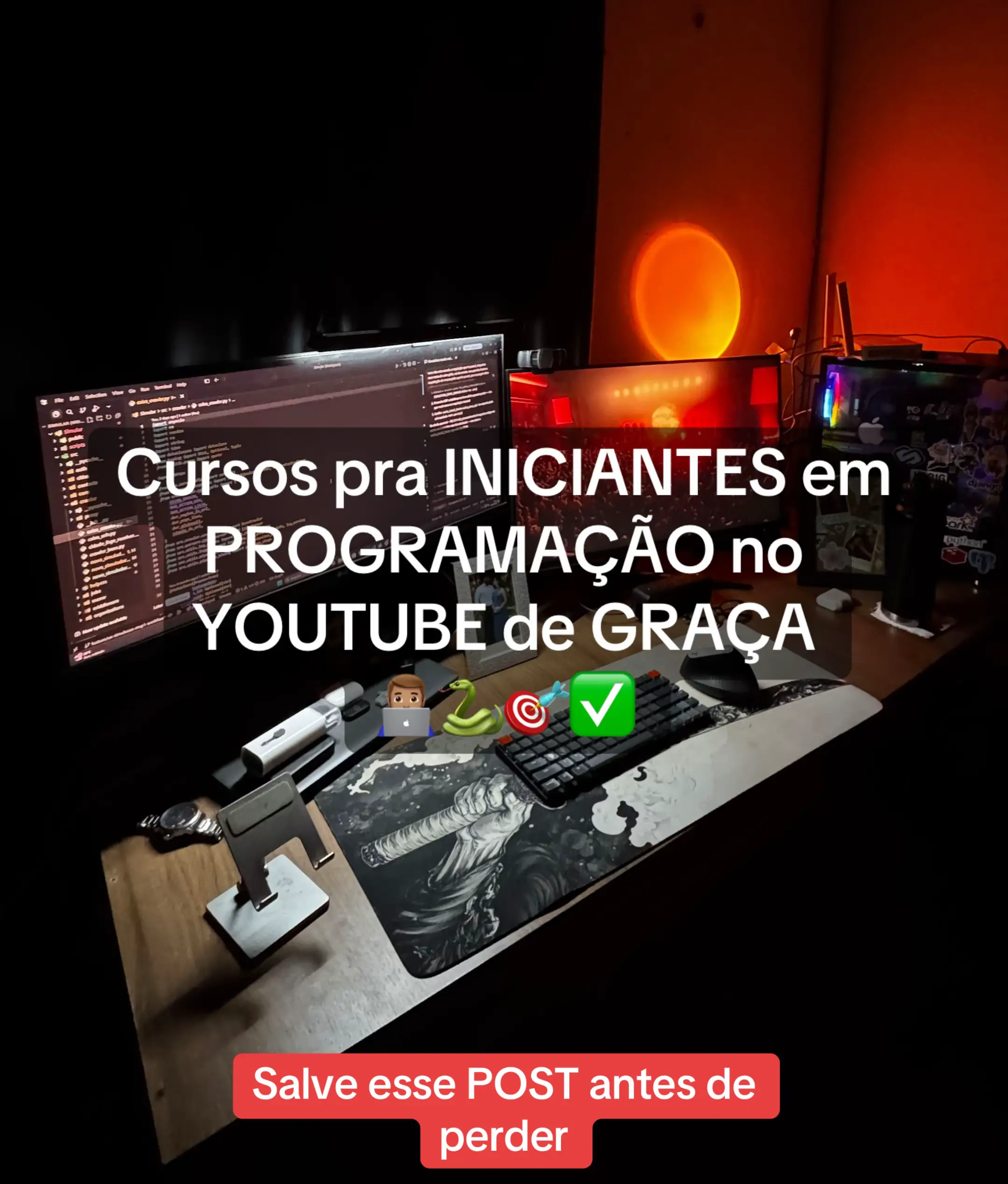 Essa é um conjunto de cursos pra você aprender programação e sair do nível de só