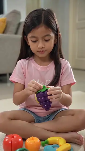 Nag-away dahil sa fruit cutting toy 🍇🍌 na velcro,mabilis din magbati ang magka