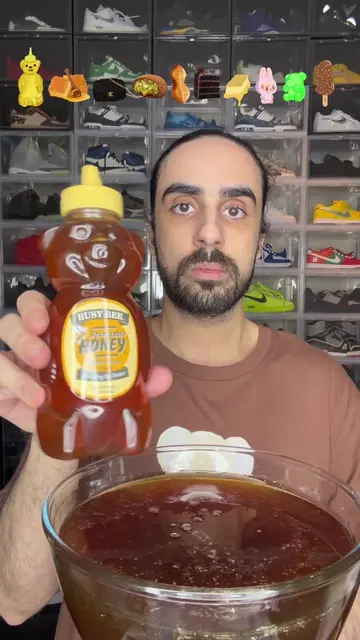 Food ASMR Eating Honey dipped in Honey 🍯 #food #asmr #eating #mukbang #satisfyi