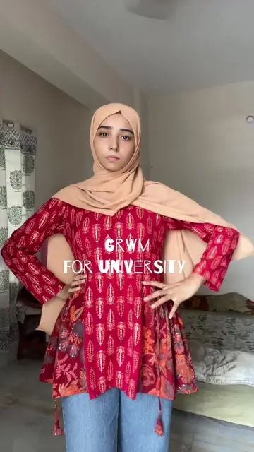 GRWM for university! Loving the kurti vibes. @SHEGLAM @롬앤 romand  @Rayhaan Perfu