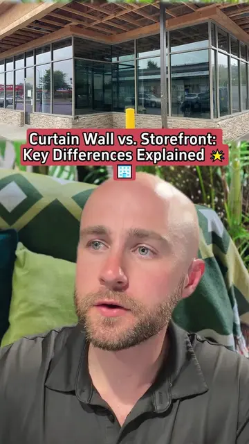 Curious about the differences between a storefront and a curtain wall? 🏢 Let's 