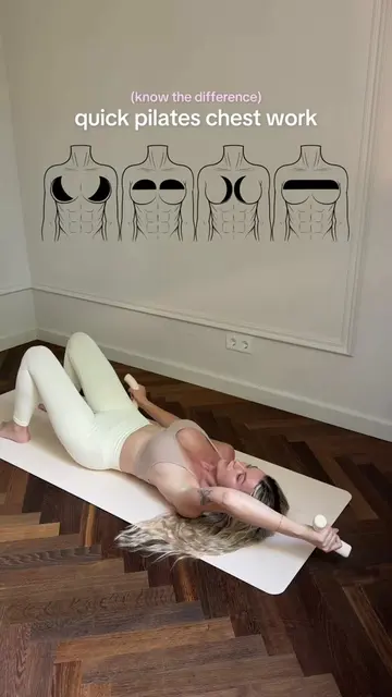 your cheat sheet for chest & arms 🍒✨ do each move for 1 minute 🌸 Disclaimer: y