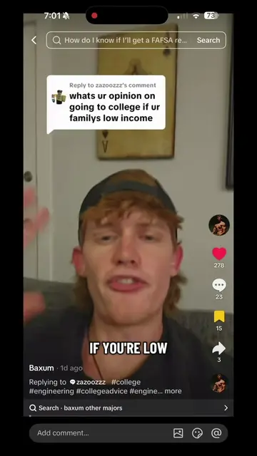 Is college worth it if you’re low income? #engineeringstudent #college #engineer