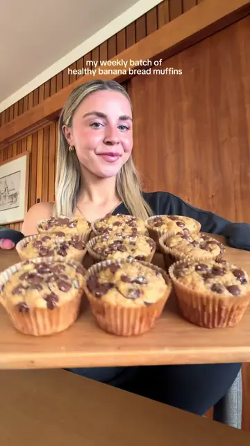 your next batch of banana bread muffins sorted 🍌👏🏼 recipe:  3 ripe bananas ma