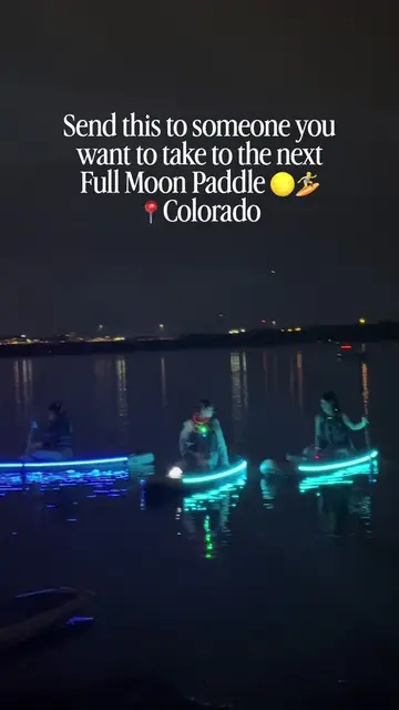 The Full Moon Paddle at @Rocky Mountain Paddleboard is one of the most epic summ