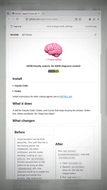 This plugin forces AI coding assistants to stop yapping and tell you exactly wha