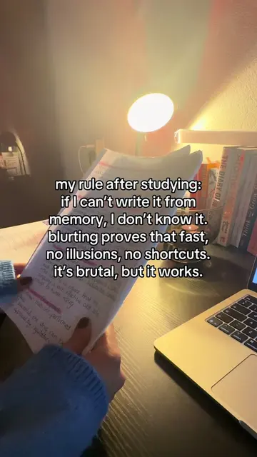 The blurting study method >>> #studytok #studyhacks #StudyTips #students #academ
