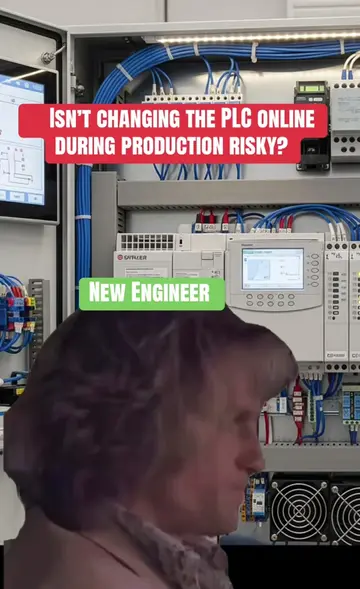 Isn’t changing the PLC online during production risky? #plc #IndustrialAutomatio