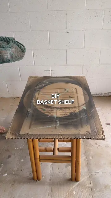 Easy DIY Basket Shelf! 🤯 Next time you see a basket at the thrift, grab it and 
