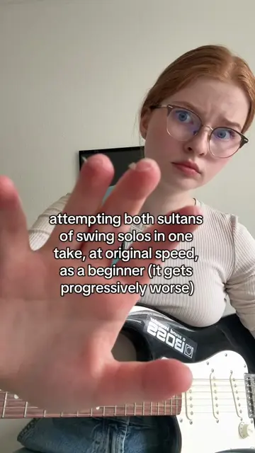 my fingers are dying #guitar #guitartok #beginner #sultansofswing #direstraits 