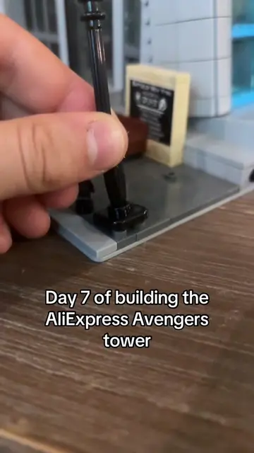 Day 7 of building the AliExpress LEGO Avengers Tower #lego #marvel 