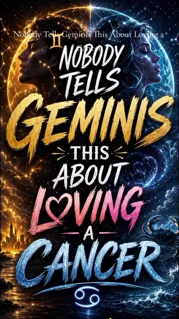 Nobody Tells Geminis This About Loving a Cancer Are you a Cancer ♋  Are you a Ge