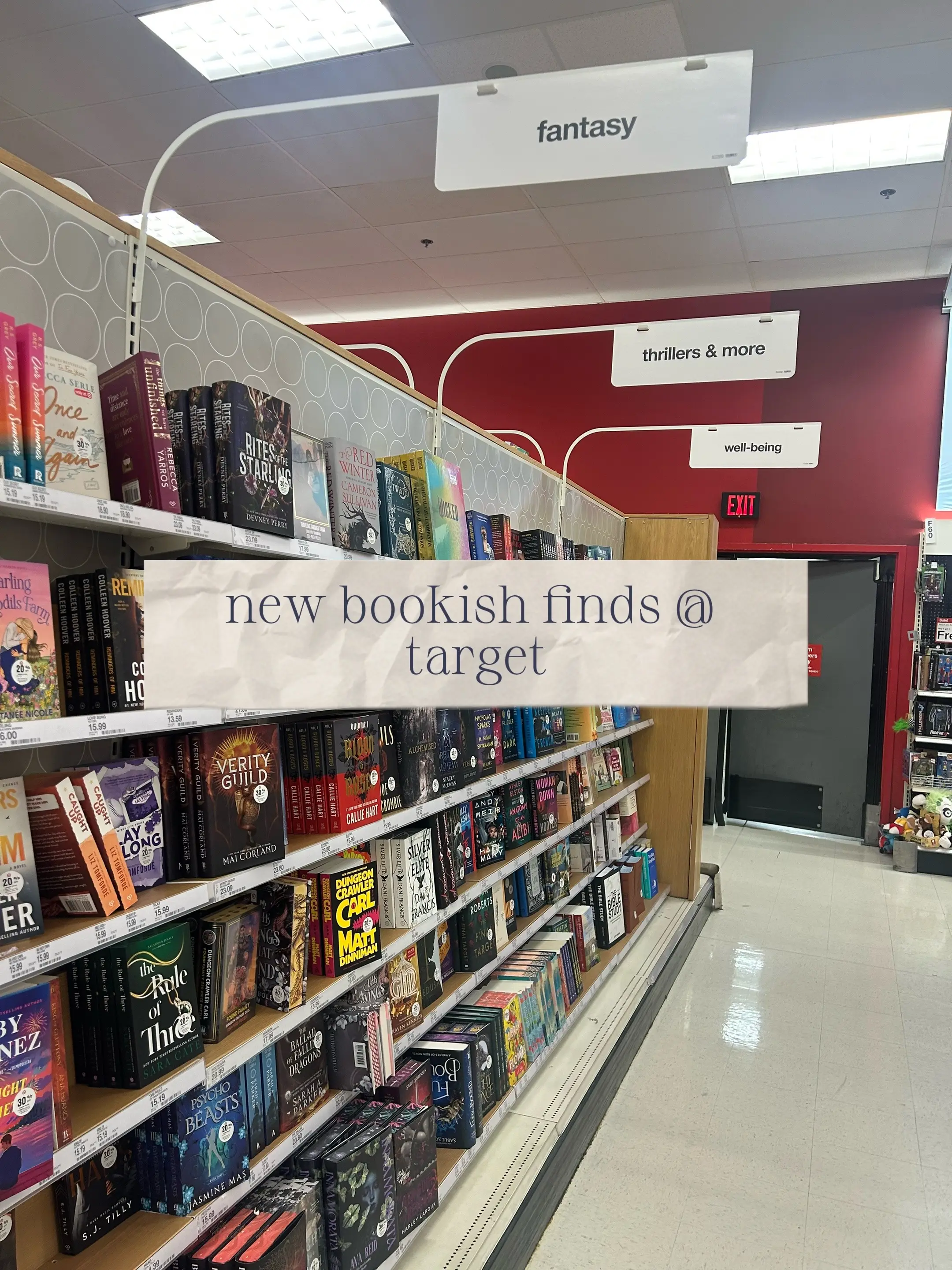 new bookish finds at target! the magnet is so cute and the other items would be 