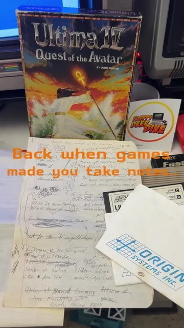 Back when games made you take notes... lots of notes. These are my old handwritt
