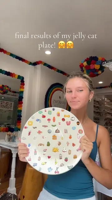 the results of the Jellycat plate obsessed!! making others for sale dm 🥹💗 #jel