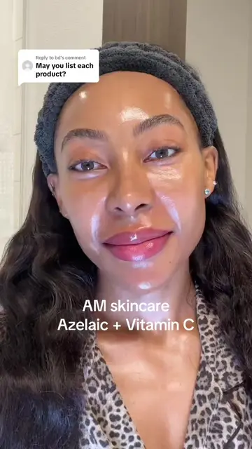 Replying to @bd AM Skincare w/ Azelaic Acid + Vitamin C ❤️🍊I do this every morn