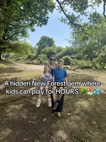 Found a hidden gem in the New Forest 🌳✨ One of those days where the kids are ha