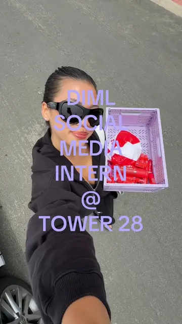 DIML with @Tower 28 Beauty 🩵🤍❤️ #tower28beauty #socialmediamarketing #intern 